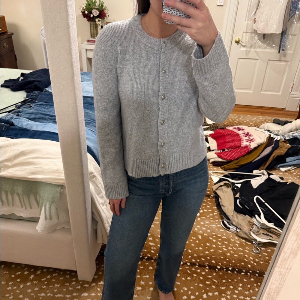 Abercrombie & Fitch Light Gray Women's Cardigan